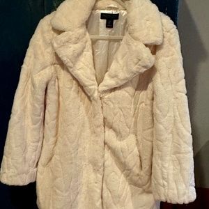 Rachel Zoe Faux Fur Ivory